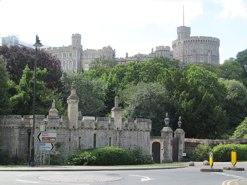 Windsor Castle Skyline, Berkshire, Castles, Medieval, Windsor, Royalty, UK, HD wallpaper