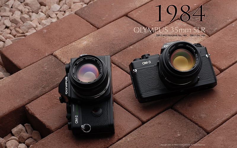 OLYMPUS ancient cameras first series 03, HD wallpaper