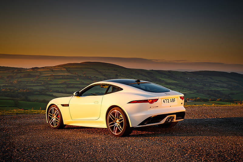 2019 Jaguar F-Type Chequered Flag Edition, Coupe, Supercharged, V6, car, HD wallpaper