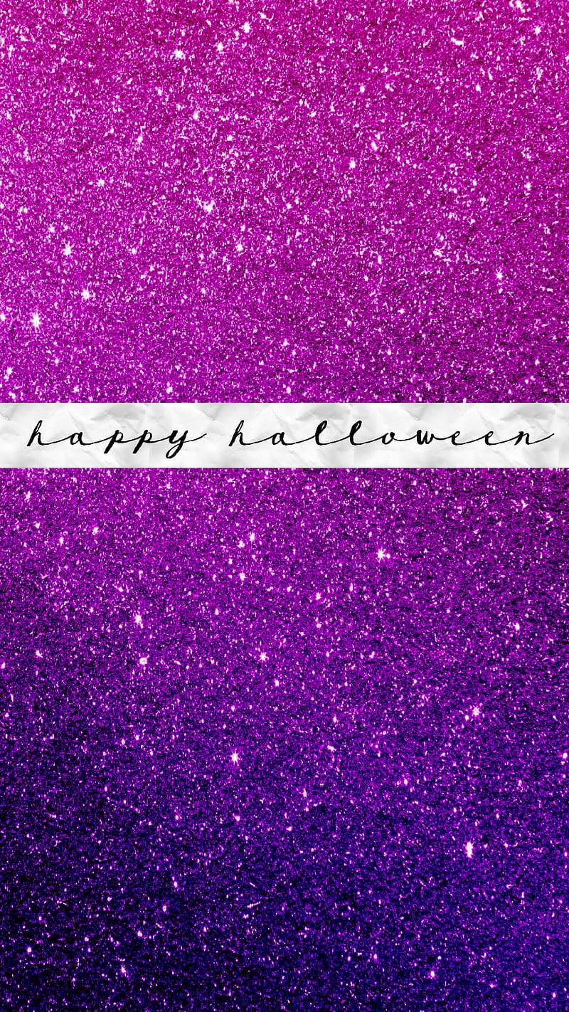 Happy Halloween , 31st, glitter, gradient, halloween, happy halloween, october, october 31, pink, purple, HD phone wallpaper