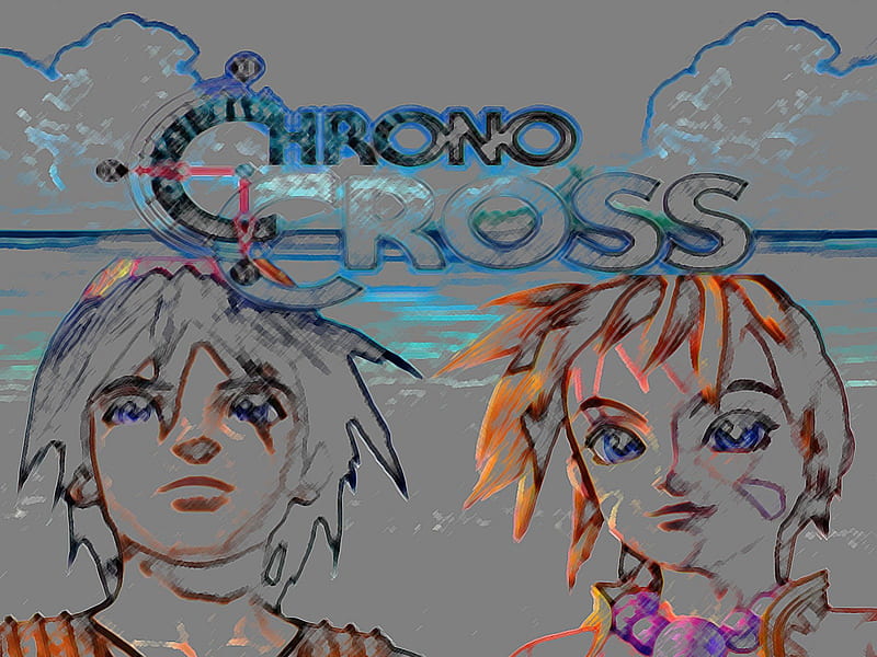 Chrono Cross (Color Pencil), Ocean, Serge, Kid, Chrono Cross, HD wallpaper