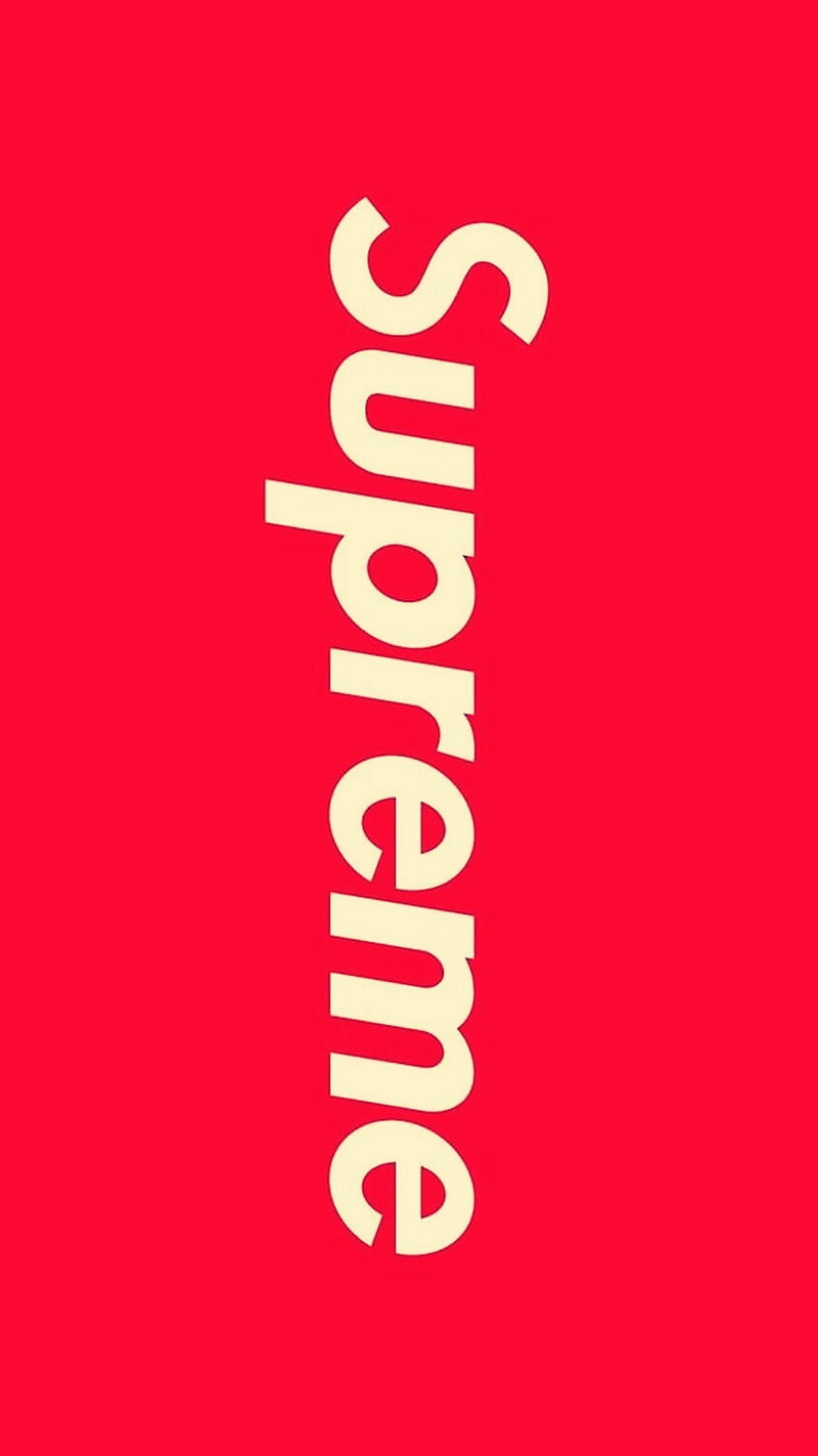 Supreme aesthetic , android, brand, edge, red, supreme, white, HD phone wallpaper