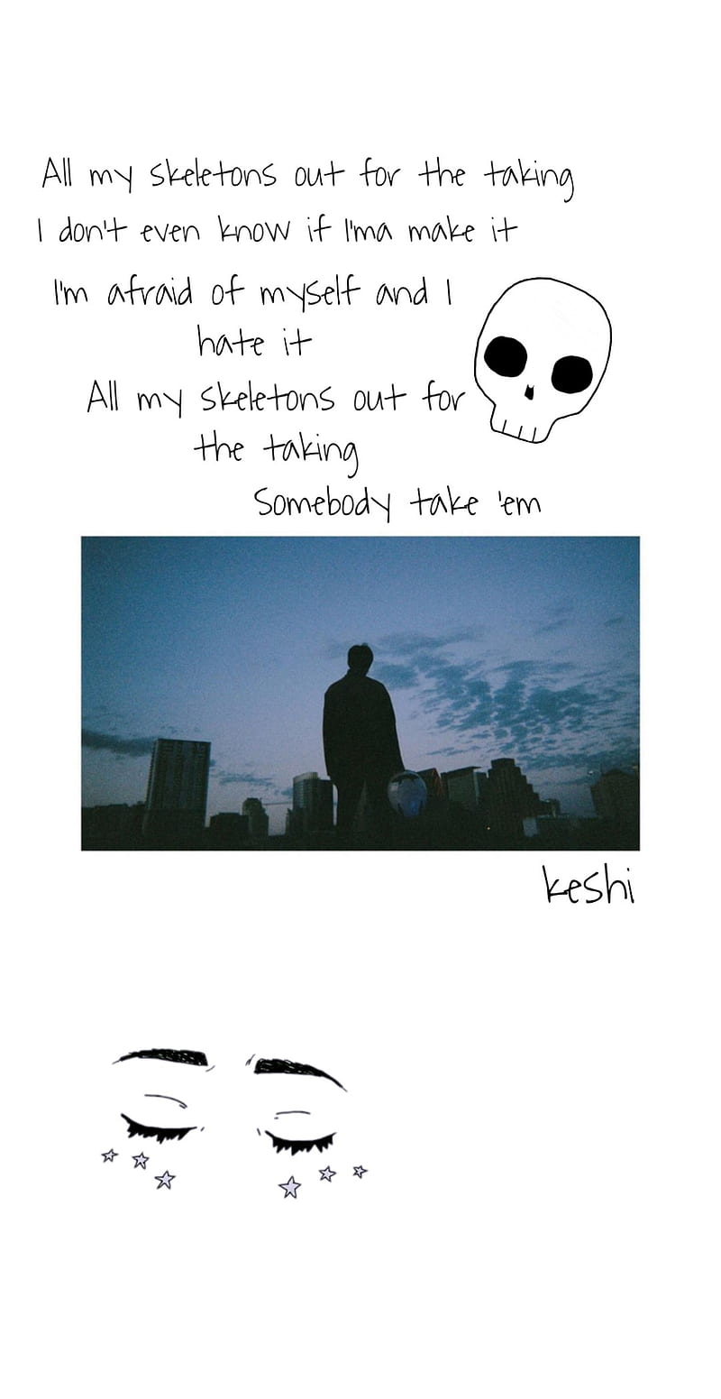 Keshi Skeleton, keshi, rnb, skeleton, skeleton keshi, HD phone wallpaper