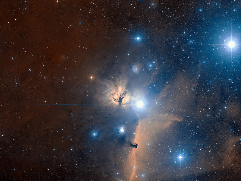 Orion's Belt Region, stars, space, orion, nebulae, HD wallpaper