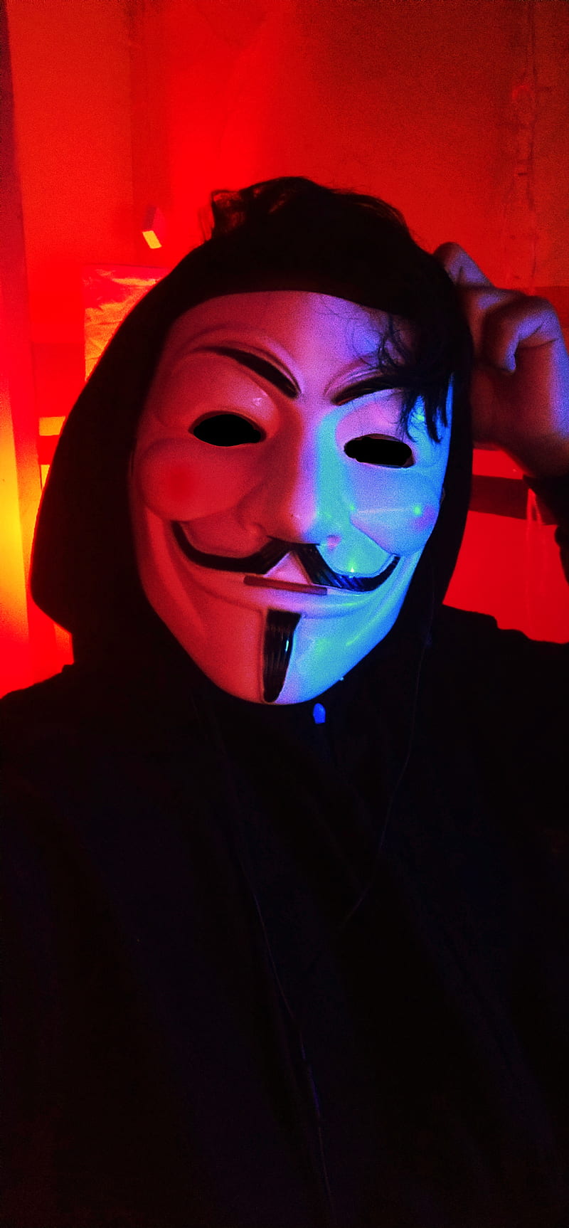 Anonymous, Cyber, Mask, Hacker, HD phone wallpaper