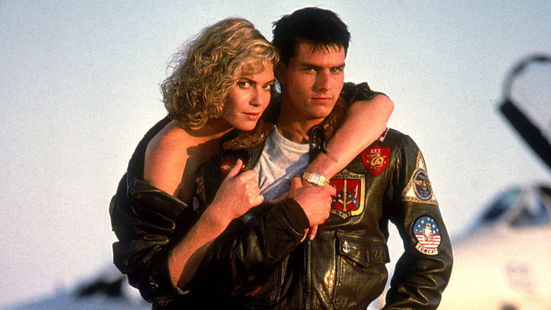 Top Gun (1986), movie, Kelly McGillis, charlie, man, Tom Cruise, woman, actress, top gun, actor, couple, HD wallpaper