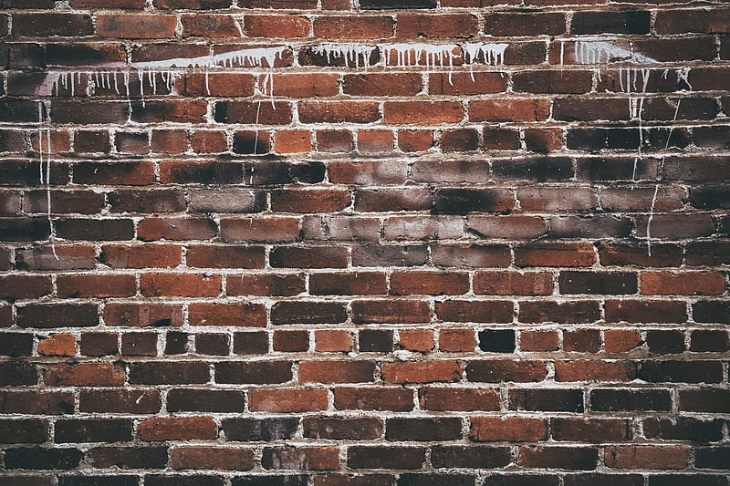 wall, brick, texture, paint, HD wallpaper