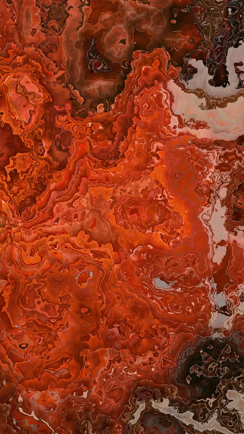 Marbled 26, burnt orange, textured, HD phone wallpaper
