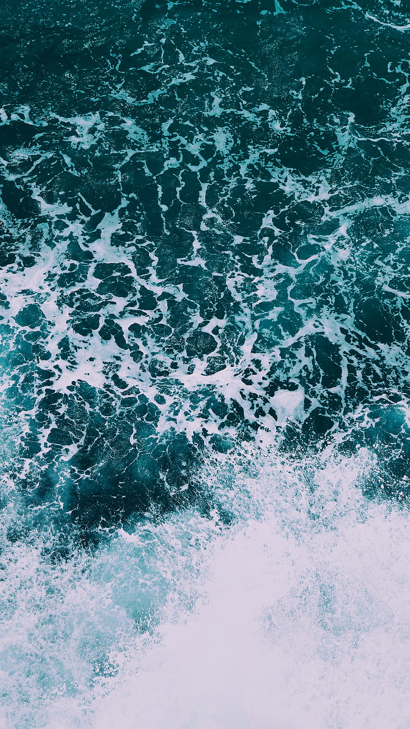 The Sea, Jan, blue, crashing, emerald, foam, green, high resolution,  nature, HD phone wallpaper | Peakpx