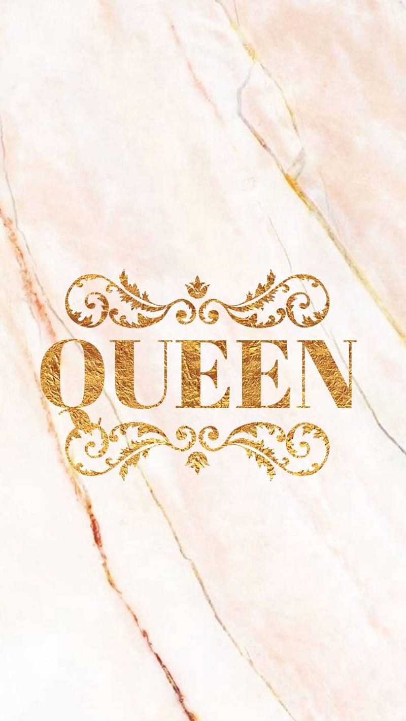 QUEEN, gold, HD phone wallpaper | Peakpx