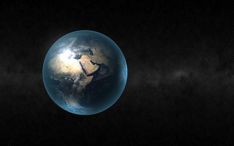 Lonely Earth, planet earth, blue planet, earth, HD wallpaper