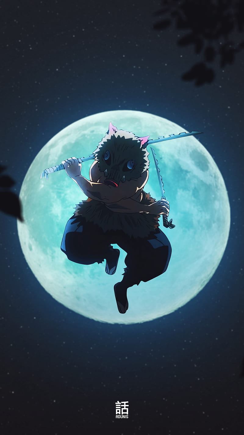 Inosuke Hashibira, anime, demon slayer, japan, kimetsu no yaiba, tanjiro, HD phone wallpaper