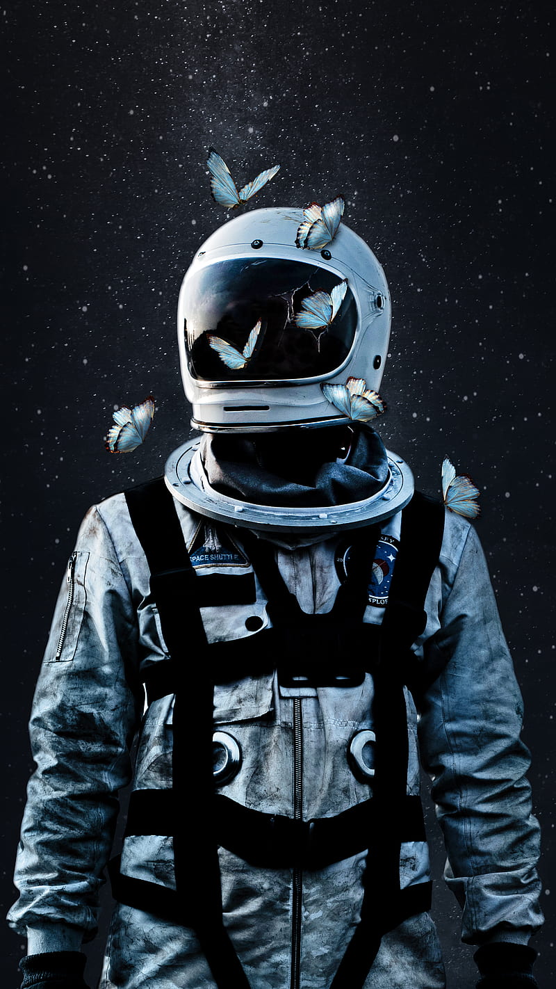Astronauta, espacio, casco, Fondo de pantalla de teléfono HD | Peakpx