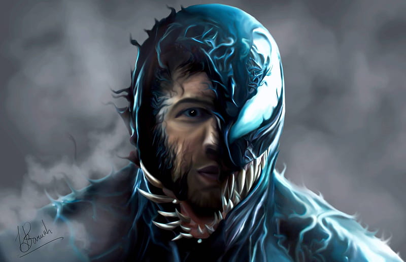 2018 Venom Movie Artwork, venom-movie, venom, superheroes, artwork, digital-art, HD wallpaper