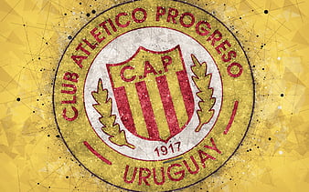 Montevideo City Torque FC, glitter logo, Uruguayan Primera Division, blue  white checkered background, HD wallpaper