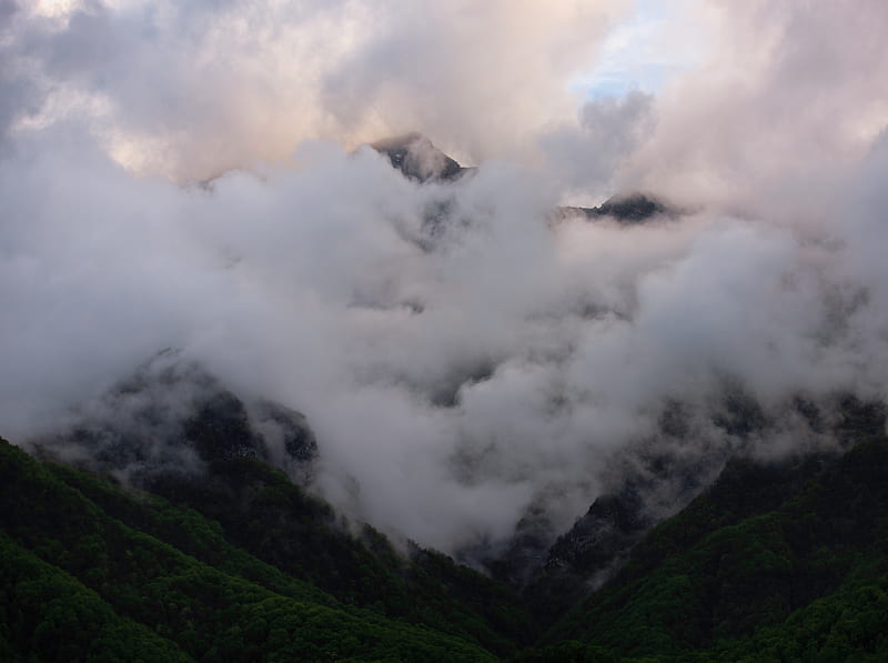 Armenia, Syunik, Khustup, K7, Hayk Ultra, Nature, Mountains, View, Landscape, Mist, Clouds, Mountainscape, armenia, khustup, syunik, hayk, HD wallpaper