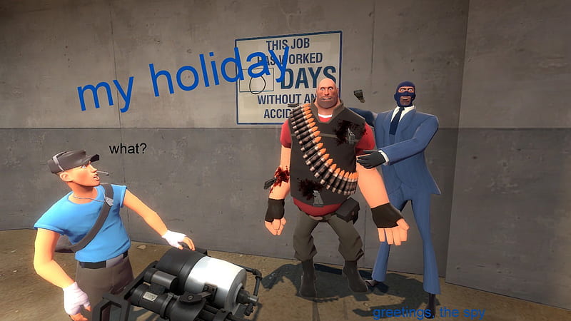 spy holiday, holiday, tf2, spy, gmod, HD wallpaper