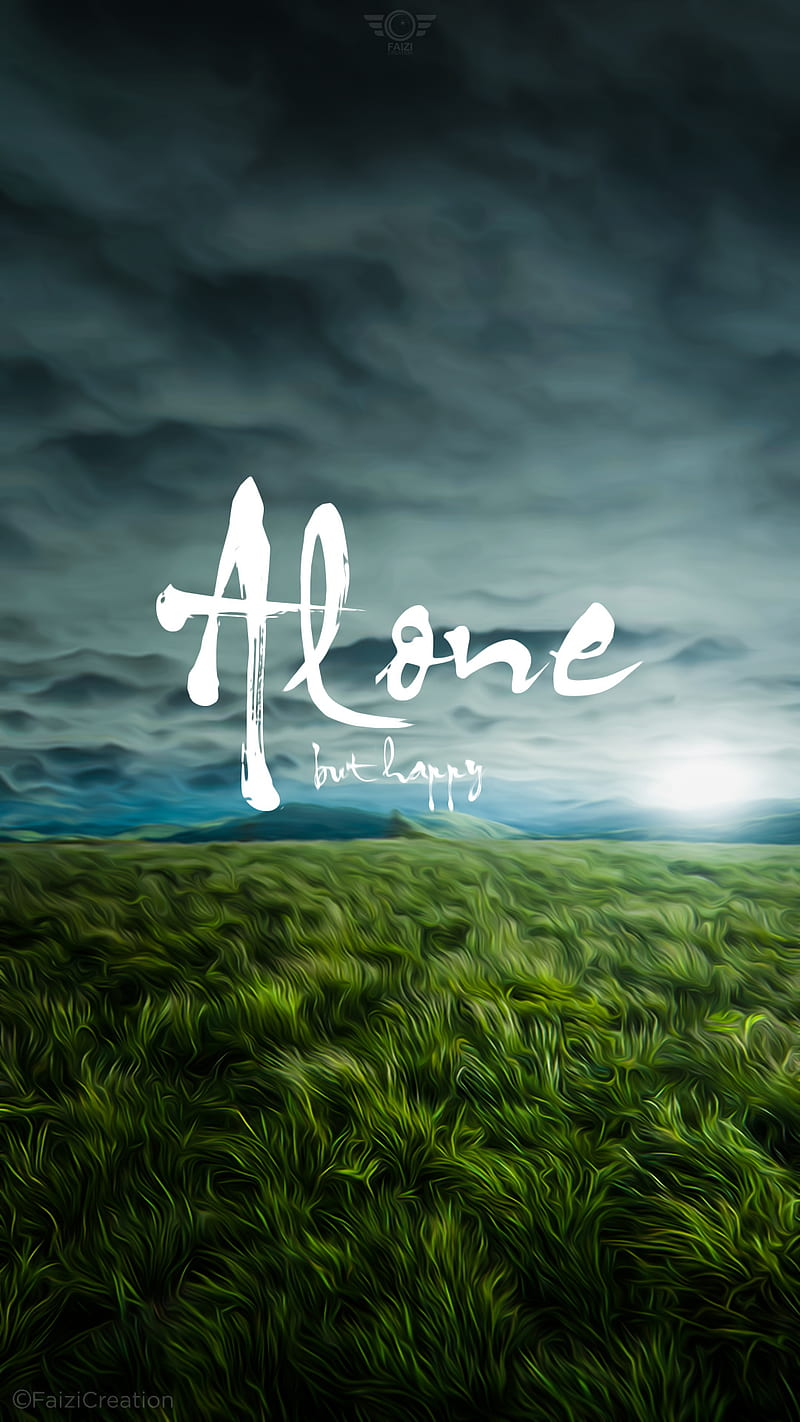 Alone but happy, christian, faizicreation, lonely, love, relax, HD phone wallpaper