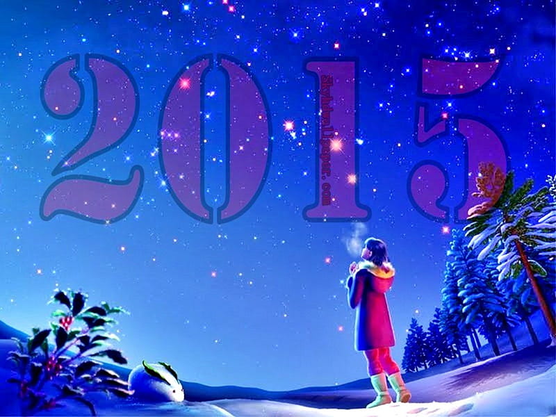 WELCOME 2015, fantasy, cards, colors, happy new days, new year, 2015, HD wallpaper