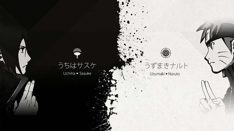 naruto & sasuke, naruto, uzumaki, anime, sasuke, shippuuden, uchiha, HD wallpaper