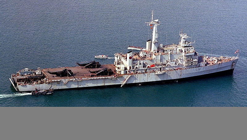 WORLD OF WARSHIPS HMS INTREPID ASSAULT LANDING SHIP L 11, length 520 ft, two EE steam turbines 20000 shp, 12120 tons, speed 21 kts, HD wallpaper