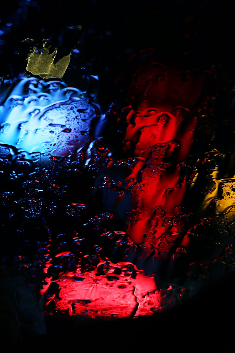 red and blue LED lamp, HD phone wallpaper