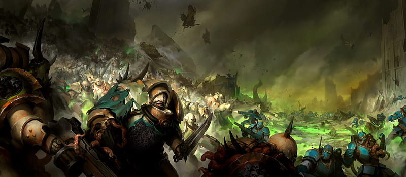 Warhammer, Warhammer 40K, Battle, HD wallpaper
