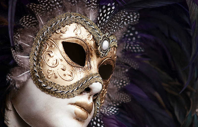 Mask, mystery, mysterious, woman, masquerade, carnival, masks, beauty, face, HD wallpaper