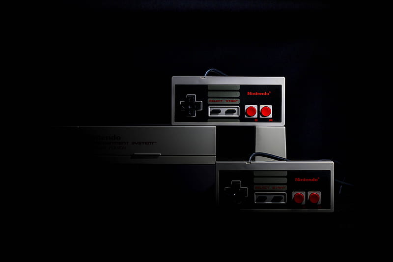 Nintendo Nes Game Console Set, HD wallpaper