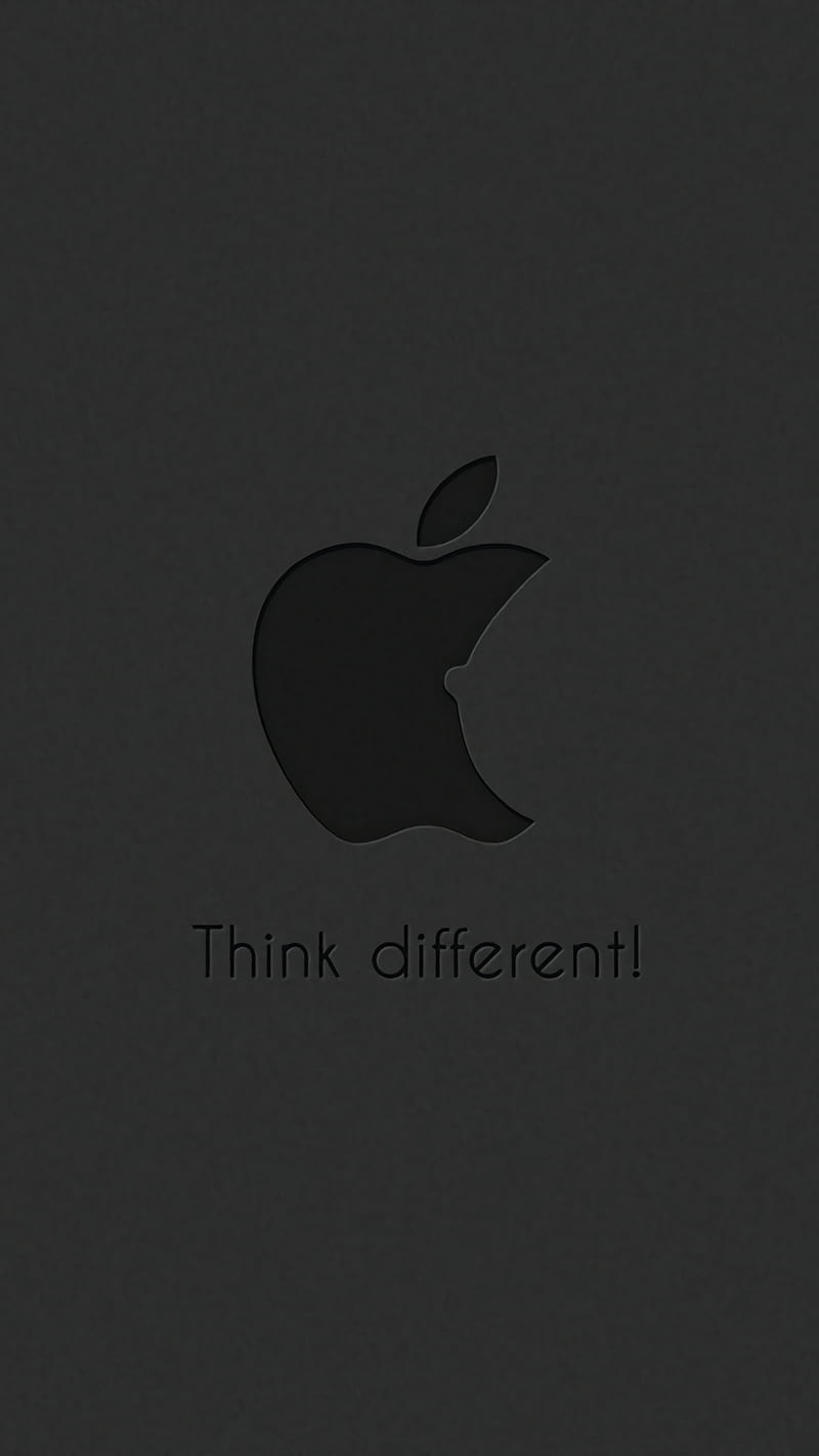 Apple, difference, iphone, logo, original, phone, quotes, red, sad, think different, HD phone wallpaper