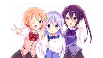 Kafuu Chino, anime girls, Gochuumon wa Usagi Desu ka, Kirima Sharo, Hoto  Kokoa, Ujimatsu Chiya - wallpaper #128761 (1920x1080px) on