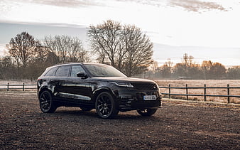 Land Rover, Range Rover Velar, R-Dynamic Black Edition, 2020, exterior, black luxury SUV, tuning Velar, British cars, HD wallpaper