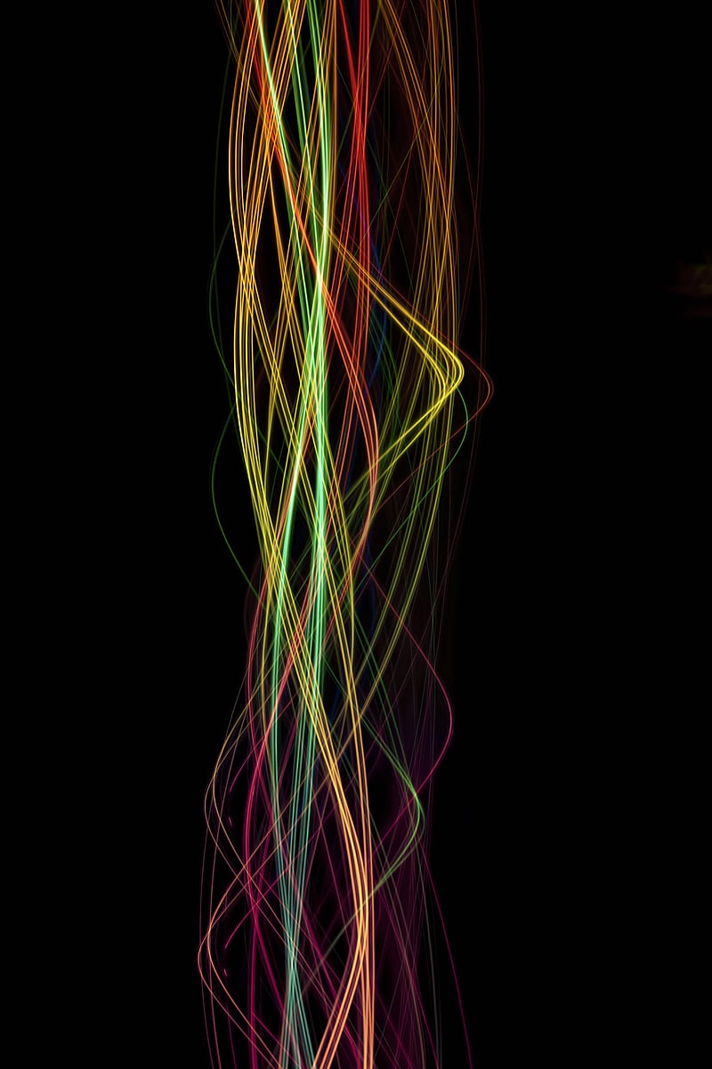 lines, beam, interlacing, multicolored, glowing, HD phone wallpaper