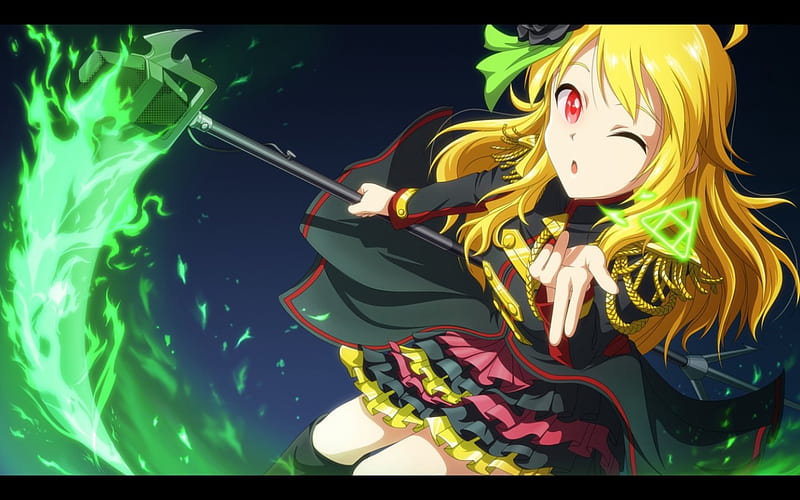 Chu Pretty Bonito Magic Lights Sweet Nice Fanatsy Weapion Scythe Anime Hd Wallpaper