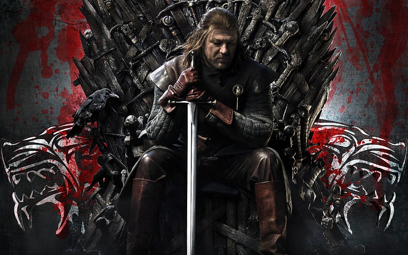 Ned Stark GOT, Room, Stark, Throne, Nad, HD wallpaper