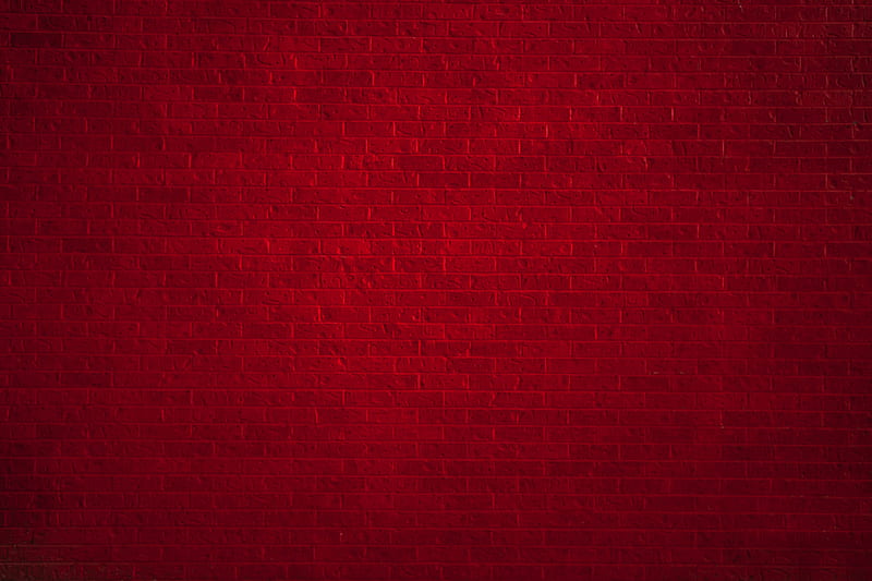 brick wall, red, texture, HD wallpaper