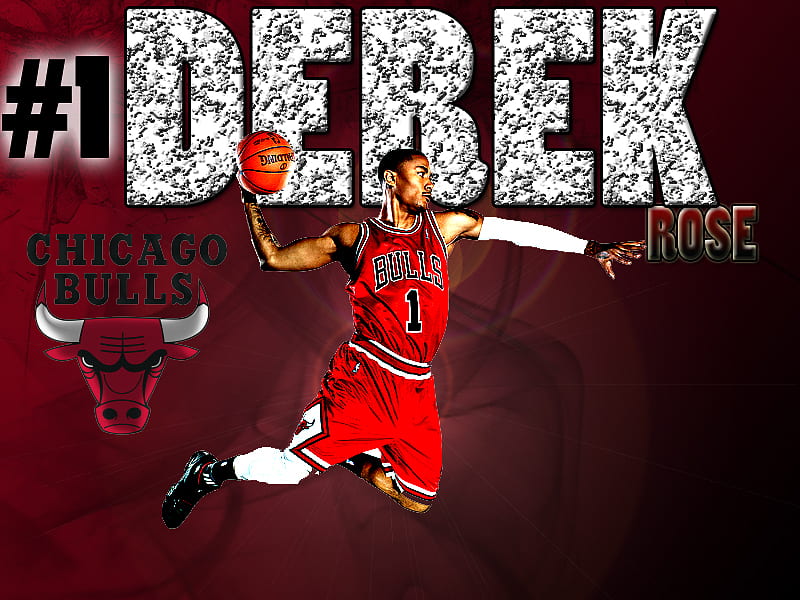 DEREK ROSE MVP #1, chicago bulls, number one, derek rose, chi town, HD wallpaper