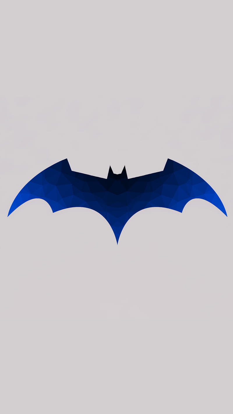 Batman logo, blue, colour, movie, new, HD phone wallpaper | Peakpx