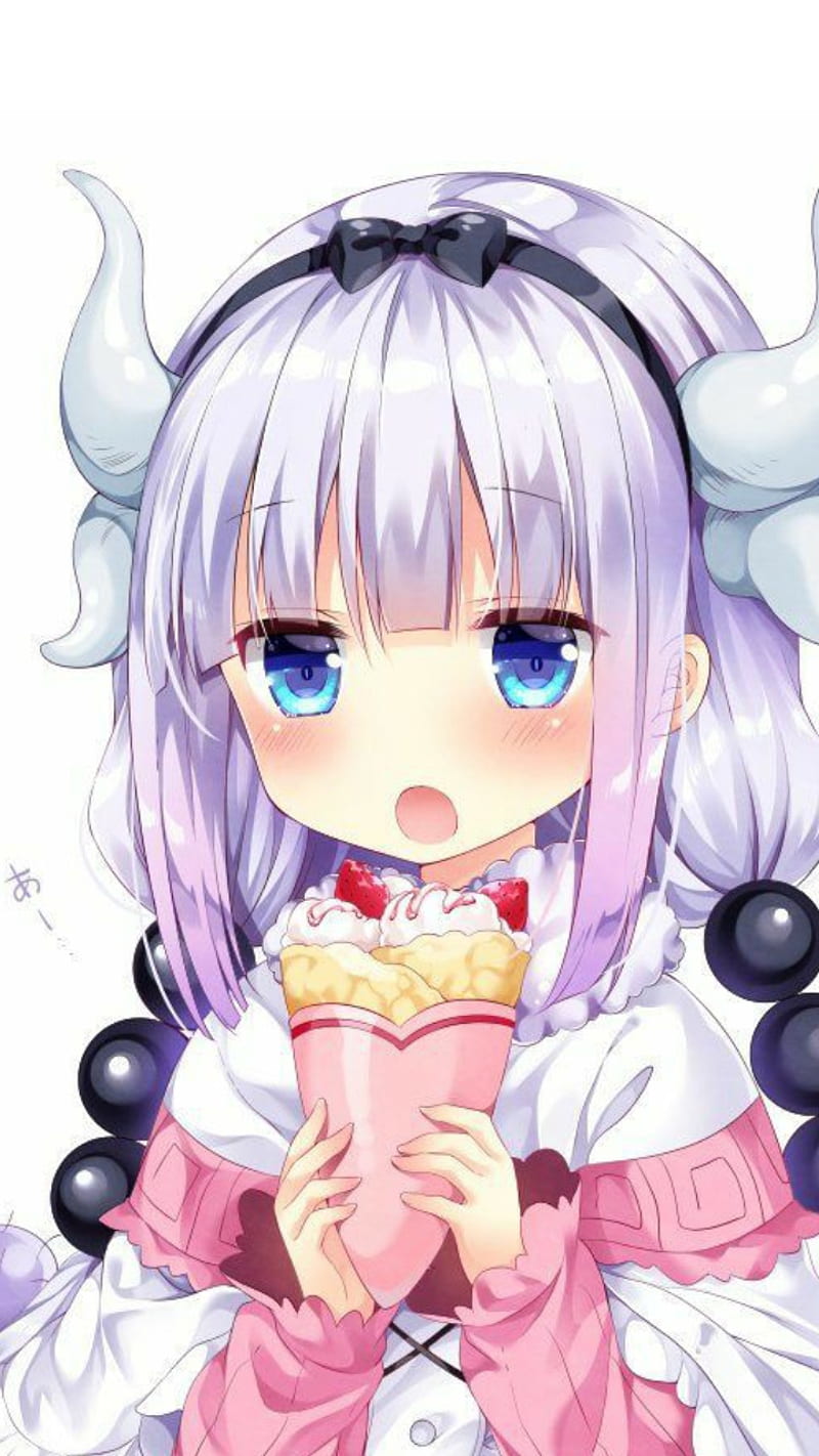 Kanna uwu, anime, kawaii, littlegirl, HD phone wallpaper