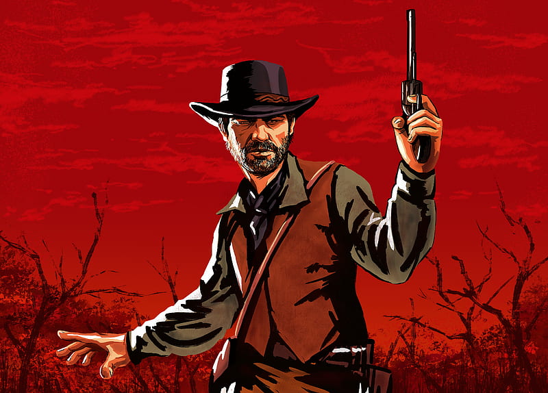 Arthur Morgan, Red Dead Redemption 2, video games, video game art