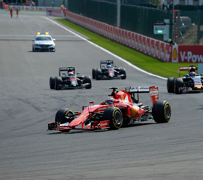 Formula 1, ferrari, racing, red, shell, HD wallpaper | Peakpx