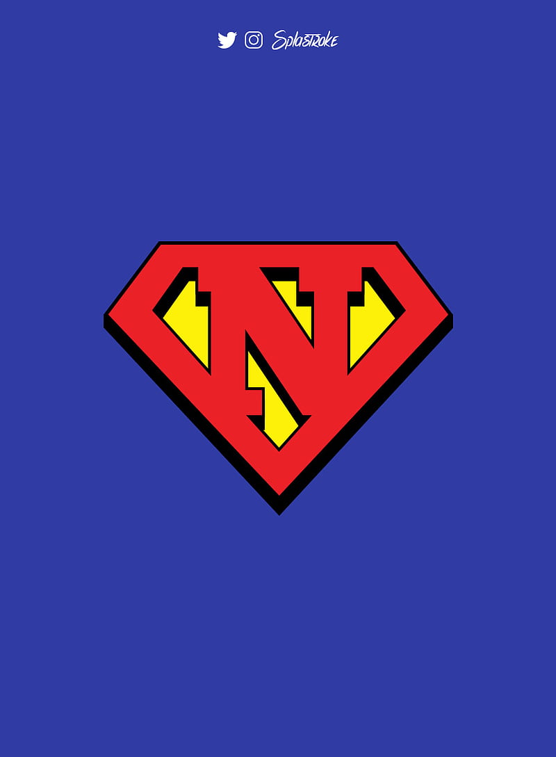 Super N, comic, dc, hero, justice league, man of steel, marvel, movies, superhero, superman, wonder woman, HD phone wallpaper