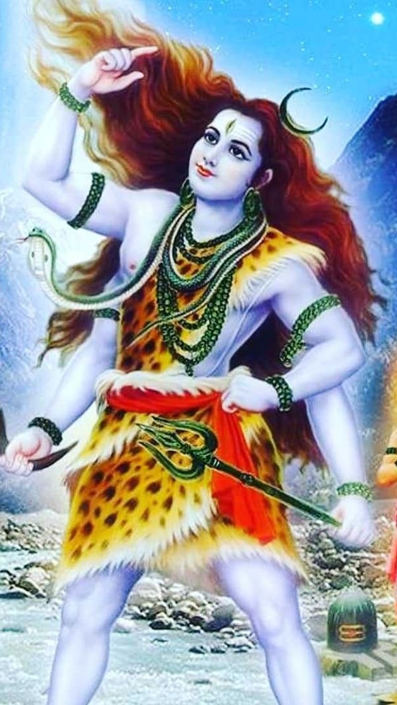 God Shiva With Trishul, god shiva , trishul, lord, mahadev, HD phone wallpaper