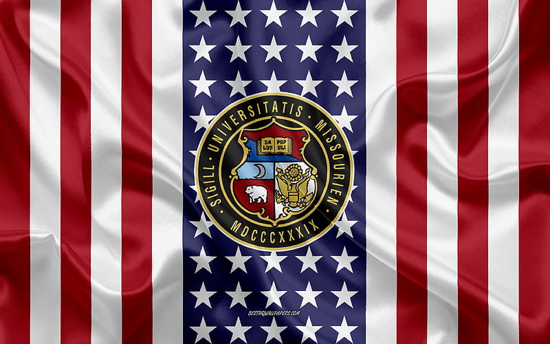 Eastern New Mexico University Emblem, American Flag, Eastern New Mexico University logo, Kansas City, USA, Eastern New Mexico University, HD wallpaper