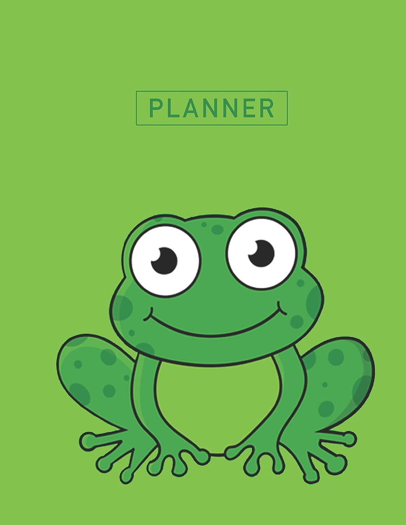 Planner: Cartoon Frog 2 Year Monthly Planner with Note Pages (24 Months) - Jan 2020 - Dec 2021 - Month Planning - Appointment Calendar Schedule - Plan Each Day, Set Goals & Get Stuff Done (Paperback), HD phone wallpaper