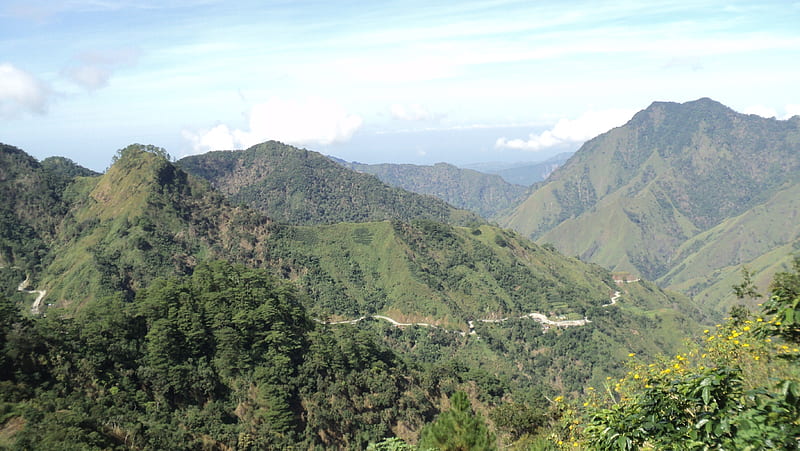 View from Bessang Pass, Ilocos Sur, mountain, nature, road, travel, HD wallpaper