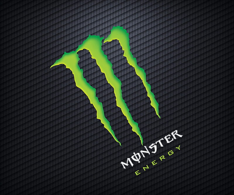 monster, energy, green, logo, HD wallpaper