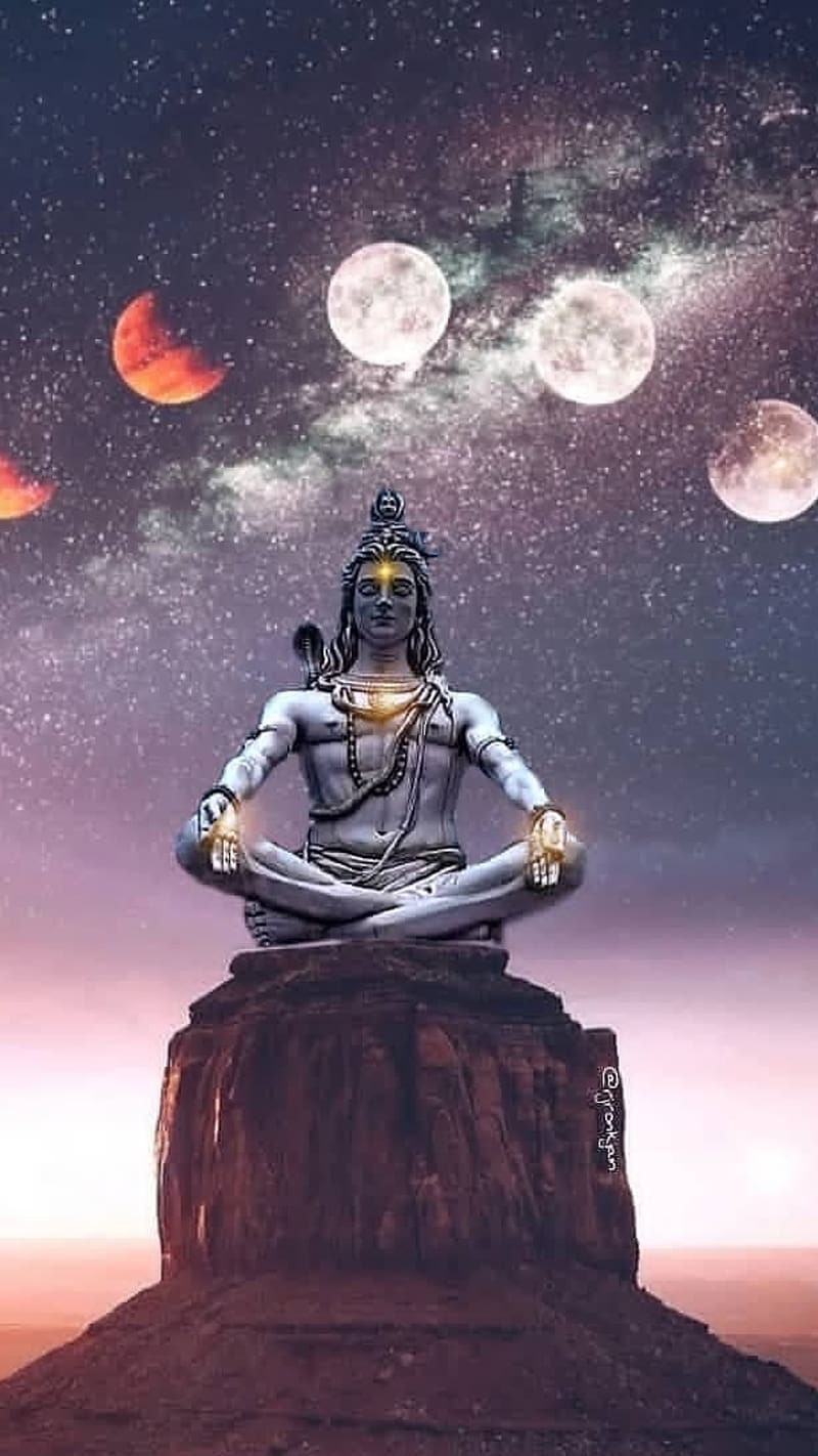 Mahadev 3d Different Phases Of Sun And Moon, mahadev 3d, different ...