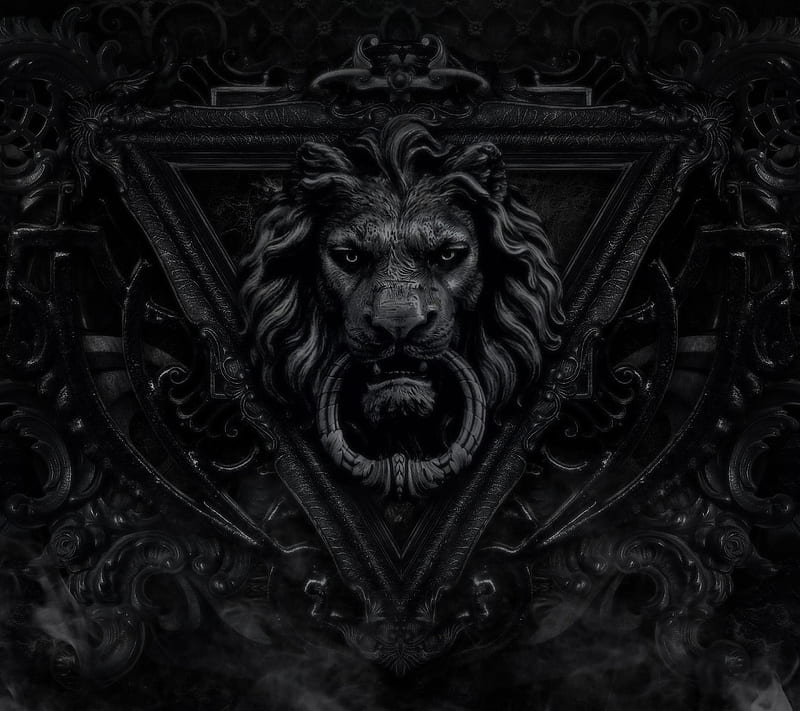 Gothic Lion, animal, goth, HD wallpaper