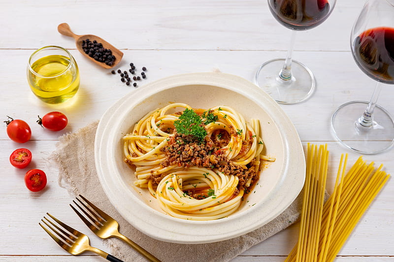 Food, Spaghetti, Pasta, Still Life, HD wallpaper